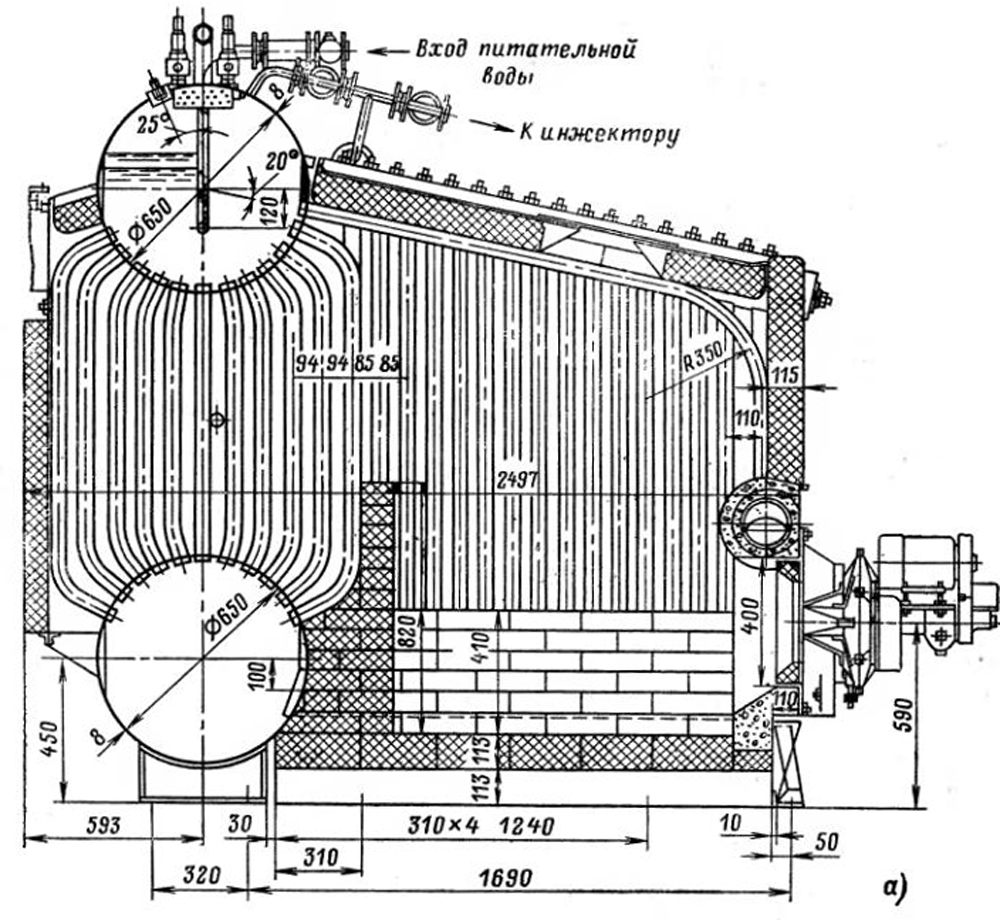 Вертикально водотрубные паровые котлы