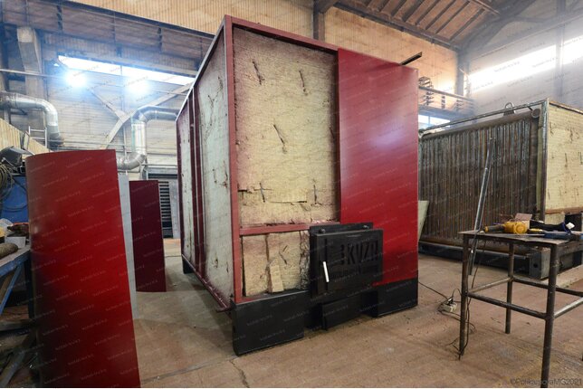 Угольный промышленный котел 1000 кВт - изготовление